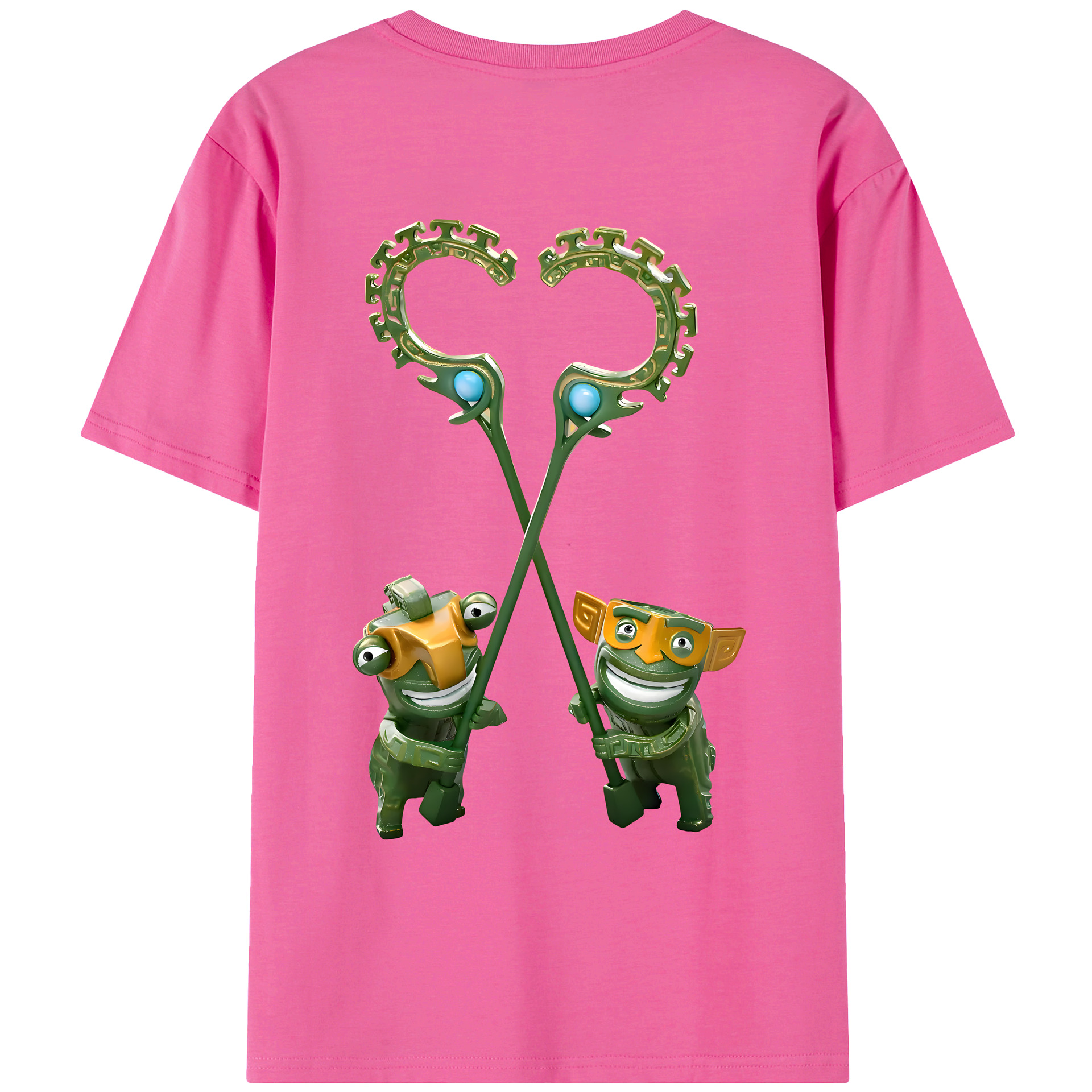 （画像用） Ne Zha 2 ナタ 魔童の大暴れ レディース半袖Tシャツ(バックプリント)